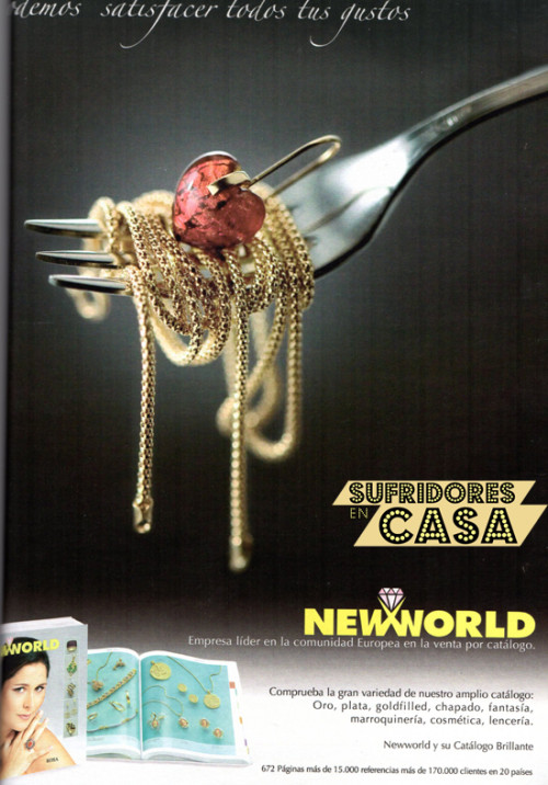 Prohibición arco consola Cuánto lo necesito: New World, las joyas que anunciaba Rosa López (2004) -  Sufridores en casa